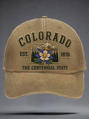 Unisex Colorado Day 150 Years Art Printed Hat