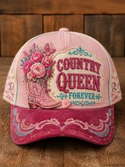 Unisex Rip Country Music Lover Queen of Country Printed Hat