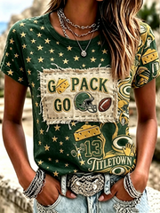 Women's Football Short-sleeved T-shirt