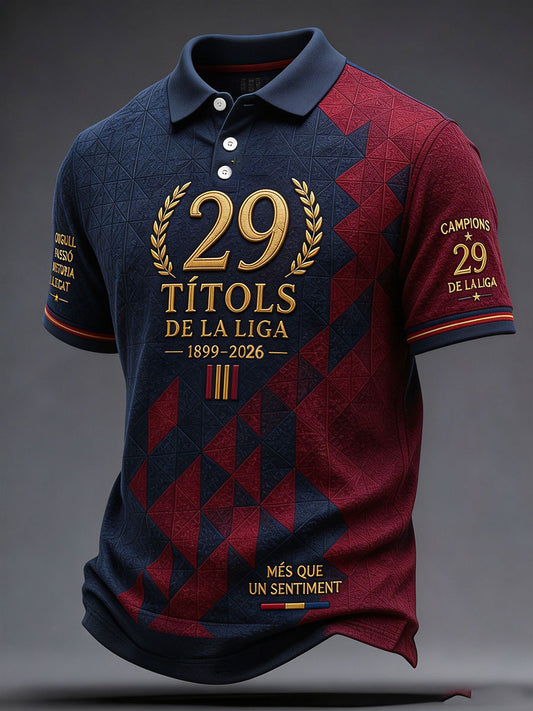 Men's Spain Orgull Football Lover Art Printed Casual Tops