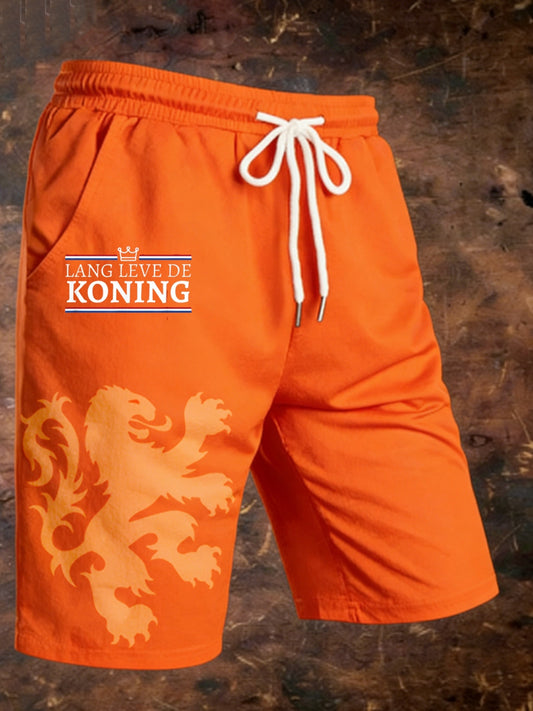 Koningsdag korte broeken voor heren