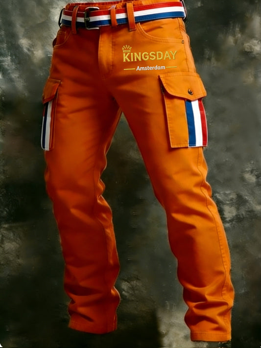 Koningsdag vrijetijdsbroek voor heren