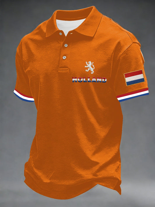 Koningsdag poloshirt voor heren