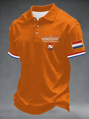 Koningsdag poloshirt voor heren