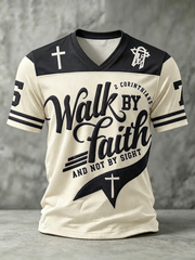 Men's Walk By Faith V-neck T-shirt