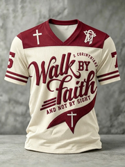 Men's Walk By Faith V-neck T-shirt