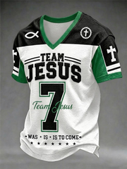 Men's Team Jesus V-neck T-shirt