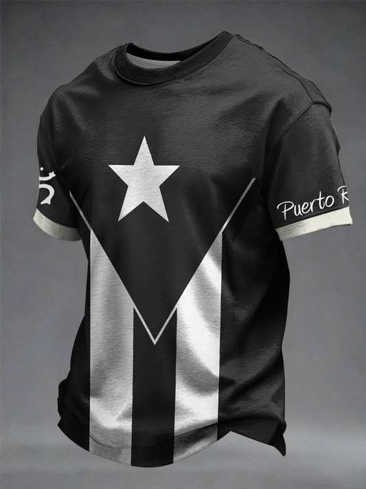 Men's Puerto Rico Printed short sleeves t-shirt