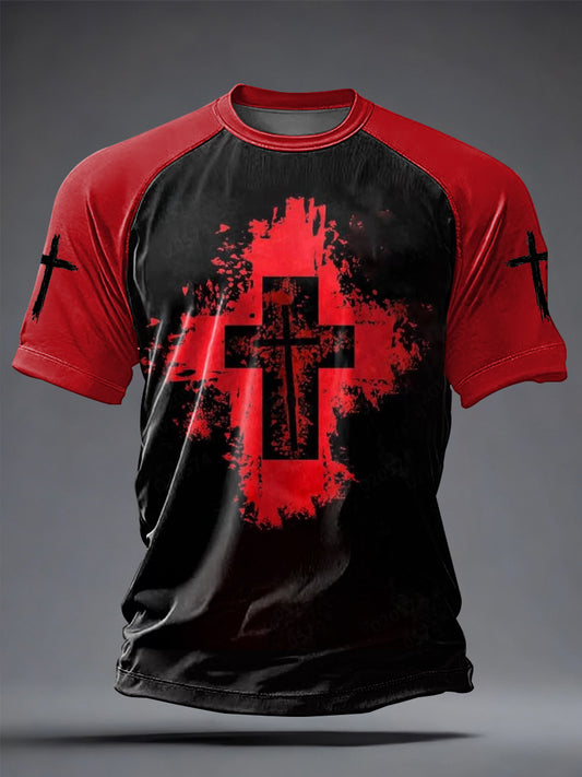 Men's Faith Printed Casual short sleeves t-shirt