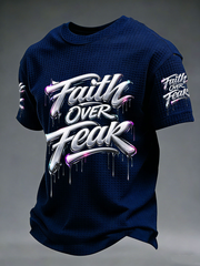 Men's Faith Over Fear Waffle Short Sleeve