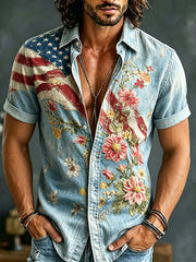 Men's USA Patriotic Casual Shirt
