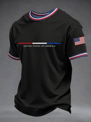Men's United States Of America Short Sleeves T-shirt