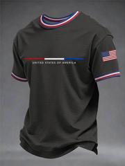 Men's United States Of America Short Sleeves T-shirt