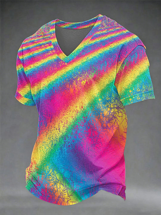 Men's Pride Month V-neck T-shirt