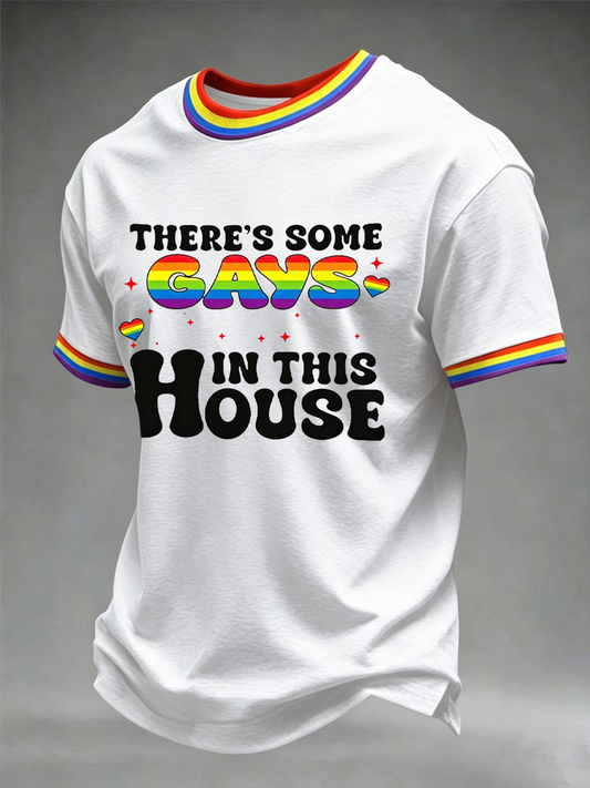 Men's Pride Month Printed short sleeves t-shirt