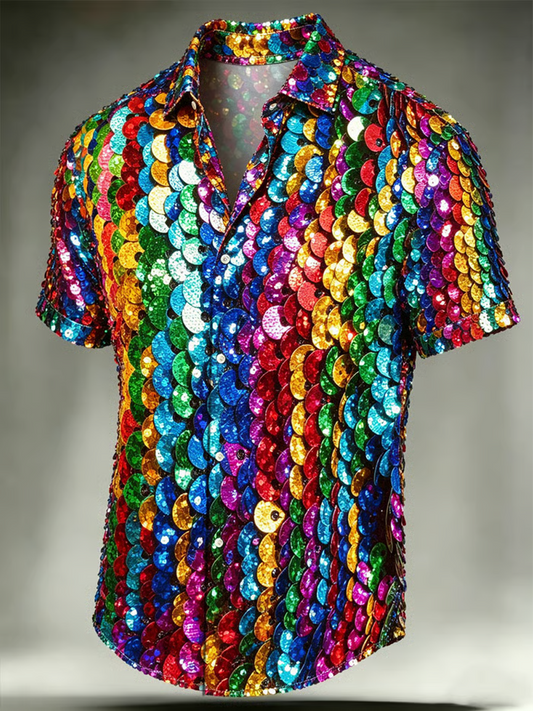 Men's Pride Month Printed Short Sleeve Shirt