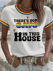 Women's Pride Month Printed short-sleeved T-shirt