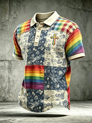 Men's Pride Month Print Casual Top