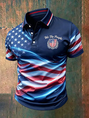 Men's America Print Casual Top