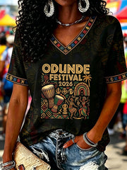 Women's Odunde Festival Printed T-shirt