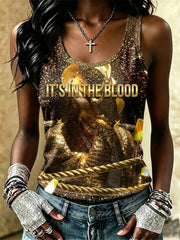 Women's Pop Music Inspired Vest Top