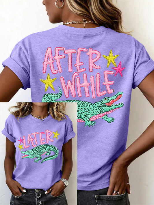 Women's Funny Crocodile T-Shirt