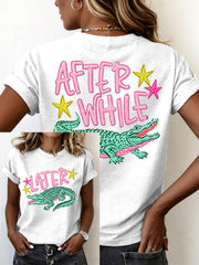 Women's Funny Crocodile T-Shirt
