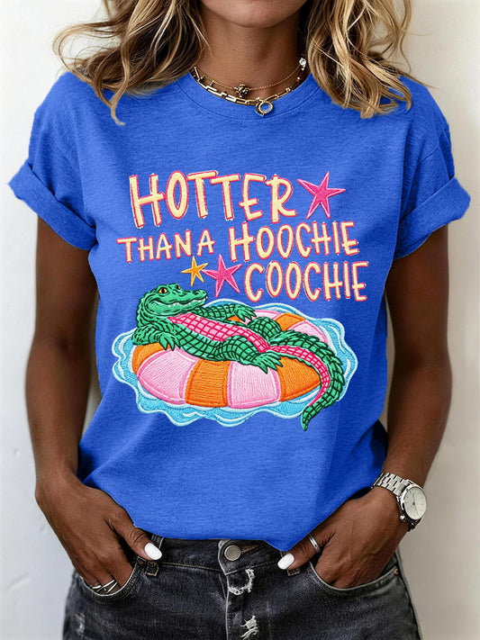 Women's Funny Crocodile T-Shirt