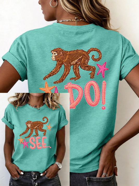 Women's Funny Monkey T-Shirt