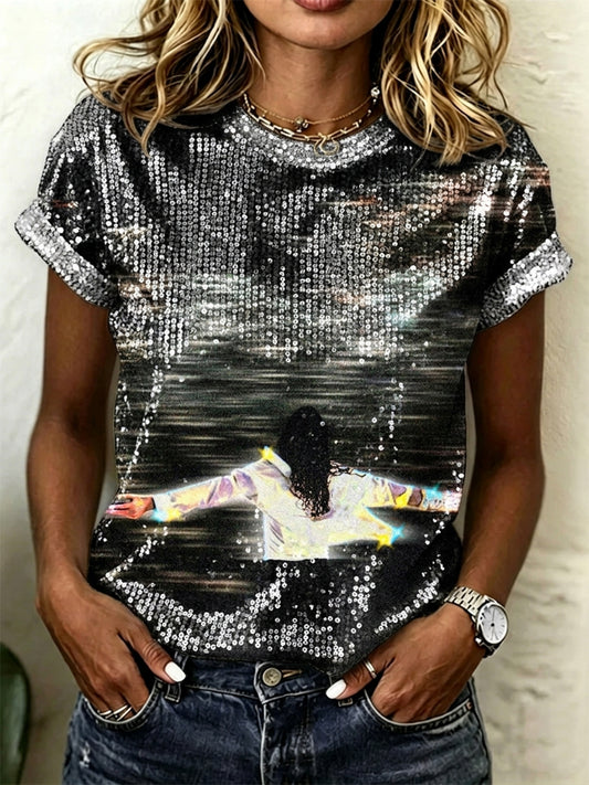 Women's Pop Music Inspired T-Shirt