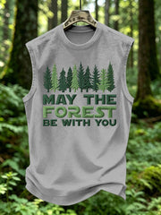 Men's May The Forest Be With You Print Vest Top