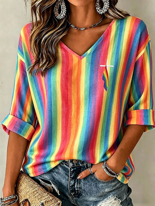Women's Pride Month Print Casual T-Shirt