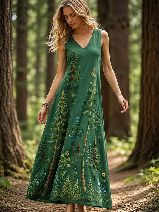 Women's Forest Print Dress