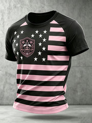 Men's Soccer Print Casual T-Shirt