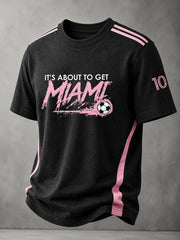 Men's Soccer Print Casual T-Shirt
