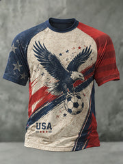 Men's USA Football Printed T-Shirt