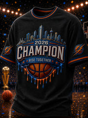 Men's Gift For Basketball Fans Print Casual Short Sleeve T-shirt