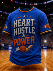 Men's Gift For Basketball Fans Print Casual Tee