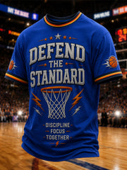 Men's Gift For Basketball Fans Print Casual Tee