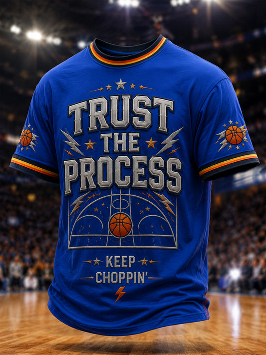 Men's Gift For Basketball Fans Print Casual Tee