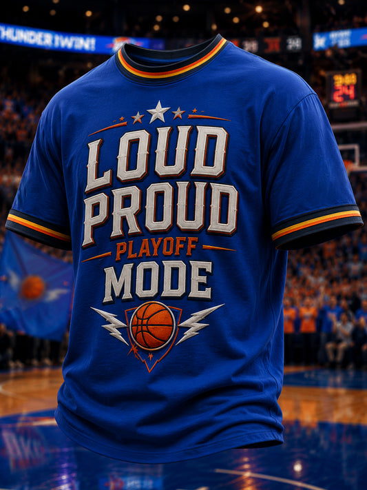 Men's Gift For Basketball Fans Print Casual Tee