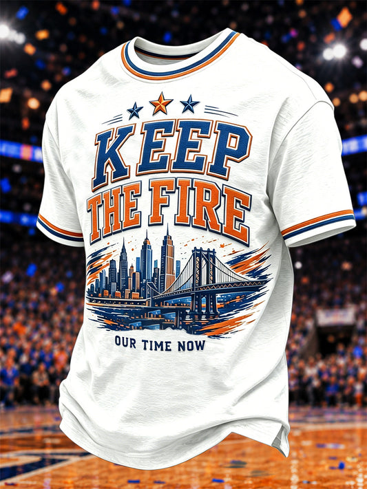 Men's Gift For Basketball Fans Print Casual Tee