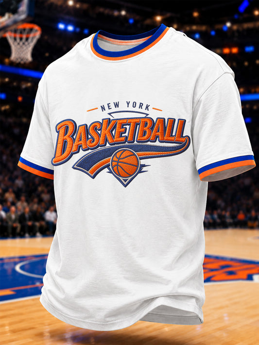 Men's Gift For Basketball Fans Print Casual Tee