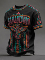 Men's 'SAN ANTONIO' Indian Basketball T-Shirts