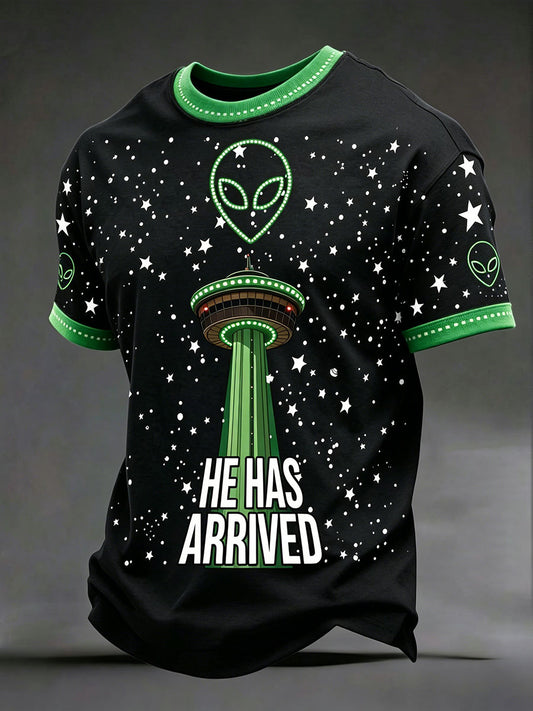 Men's Basketball 'He Has Arrived' Martian T-Shirts