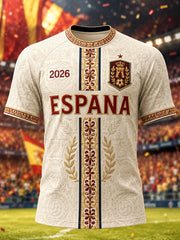 Men's Gift For Football Fans Print Casual Short Sleeve T-Shirt