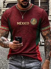 Men's Mexico Proud Art Printed T-shirt
