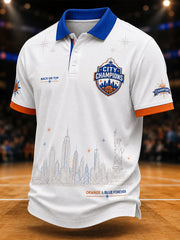 Men's Classic Basketball Fan Graphic Print Short Sleeve Top
