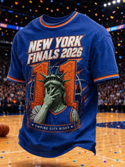 Men's New York Champions 2026 Printed T-shirt