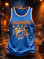 Men's Basketball Print Casual Vest